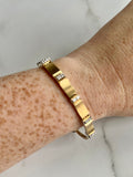 10K Gold Filled and Diamond Kaspar and Esh Bracelet