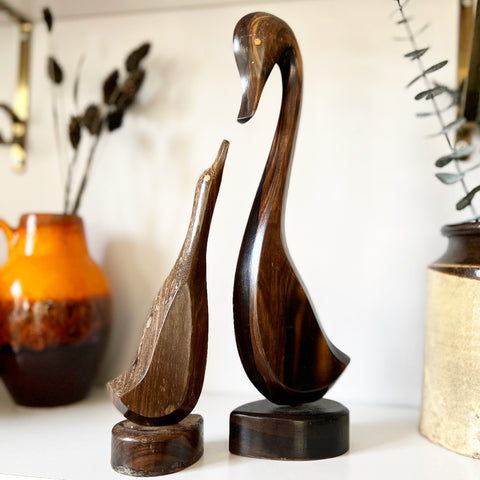 Wooden Duck Family