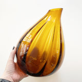 Amber Large Teardrop Vase