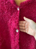 Woof Design Pink Mohair Sweater