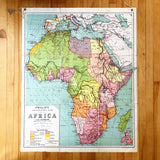 1960s Classroom Map of Africa