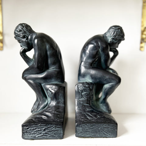 The Thinker Mid Century Bookends