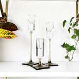 Trio of Vintage Rosenthal Crystal Candlesticks