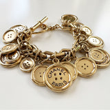 Chanel Paris Vintage Button Bracelet