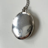 Sterling Oval Locket on Sterling Chain