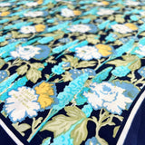 Liberty of London Blue Floral Vintage Silk Scarf