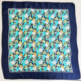 Liberty of London Blue Floral Vintage Silk Scarf