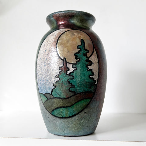 Braemar Pottery Raku Vase