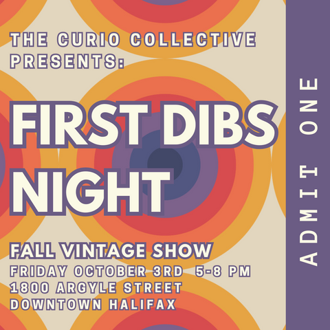 FALL '25 VINTAGE SHOW FIRST DIBS TICKET