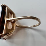 10K Gold and Smoky Topaz Ring