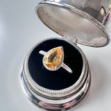 Sterling Citrine Ring