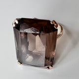 10K Gold and Smoky Topaz Ring