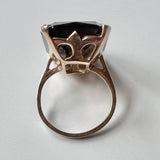 10K Gold and Smoky Topaz Ring