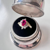 Birks Double B Regency Plate Domed Presentation Ring Box