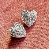 Genuine Swarovski Crystal Heart Earrings