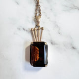 Vintage Smoky Topaz Necklace