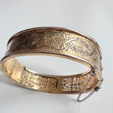 12K Gold Filled 1930s Filigree Bracelet