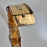 12K Gold Filled 1930s Filigree Bracelet