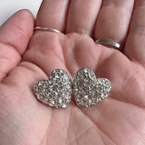 Genuine Swarovski Crystal Heart Earrings