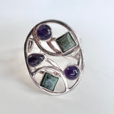 Sterling Multi Stone Ring