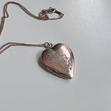 12K Gold Filled over Sterling Heart Shaped Locket