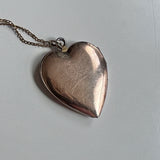 12K Gold Filled over Sterling Heart Shaped Locket