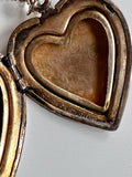 12K Gold Filled over Sterling Heart Shaped Locket