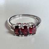 Sterling and Garnet Ring