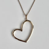 Cracco Gold Washed Heart Necklace