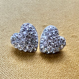Genuine Swarovski Crystal Heart Earrings