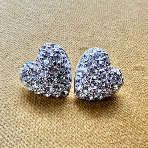 Genuine Swarovski Crystal Heart Earrings