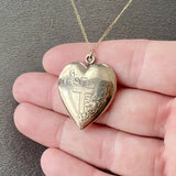 12K Gold Filled Cross Heart Locket