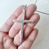 Birks Sterling Large Cross Necklace
