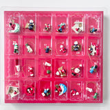 Advent Calendar with Vintage Wooden Ornaments
