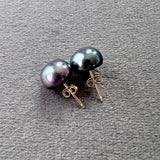 14K Gold and Pearl Earrings