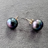 14K Gold and Pearl Earrings
