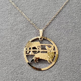14K Gold Filled Puppy Pendant on 14K GF Chain