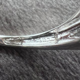 Diamond and Rhodium Plated Sterling Ring