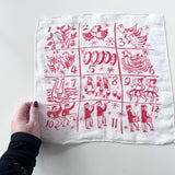 12 Days of Christmas Vintage Hankie