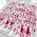 12 Days of Christmas Vintage Hankie