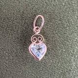 14K Gold Pendant with Blue Topaz
