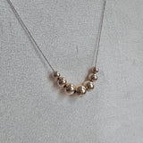 10K Gold Beads on 10K Gold Chain