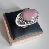 Sterling Silver Pink Opal Ring