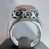 Sterling Silver Pink Opal Ring