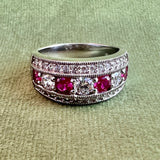 Sterling Silver Ruby Ring