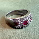Sterling Silver Ruby Ring