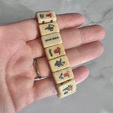 Vintage Mah Jong Tile Bracelet