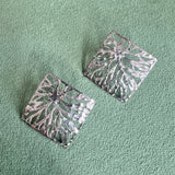 Square Sterling Silver Earrings