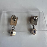 Sterling Silver and Amethyst Dangle Earrings