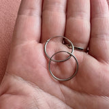 Simple Sterling Silver Hoops